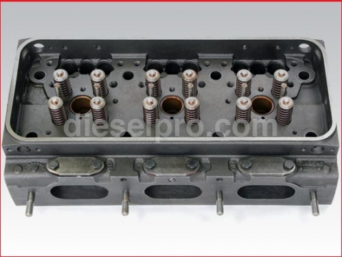 Cylinder head for Detroit Diesel with valves and spring - Rebuilt