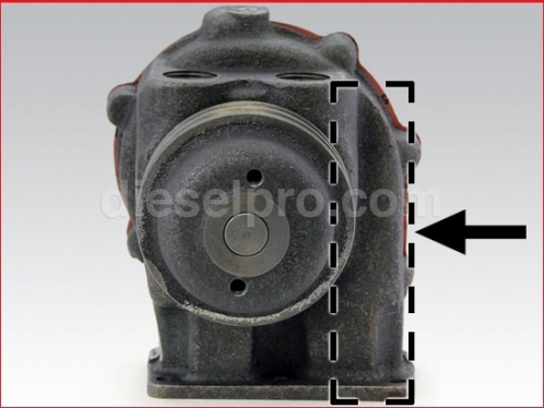 Detroit Diesel Fresh Water Pump for 353, 453, 6V53, 8V53.