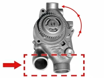 Detroit Diesel engine,Pump,Fresh water,Truck and industrial engines,23506602,Bomba de agua dulce,Motores de camion e industrial