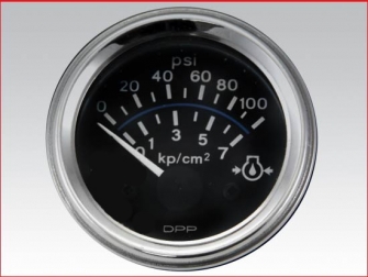 Engine gauges,Engine oil pressure gauge 0 to 100 psi electrical 24 volts,25026170,Indicador presion de aceite de motor,0 a 100 PSI 24 volts, Electrico