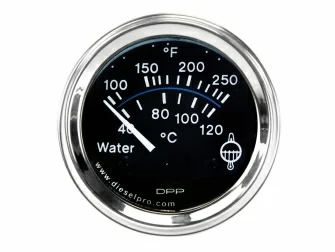 Engine gauges,Engine water temperature gauge 250F 12 volts,Electrical,25025140,Reloj Temperatura de agua 250F 12 volts,Electrico
