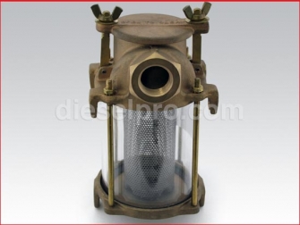 Marine Accessories,Intake water strainer 2 inches pipe size,16 inches height,7 0,5 inches width,493-009-PLB,Toma de agua retenedora de 2 pulgadas de entrada,16 pulgadas altura,7 0,5 pulgadas ancho