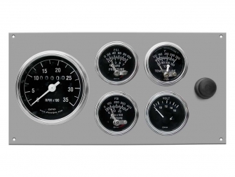Marine Gauge Panel,Complete mechanical with alarm gauge set,engine starter botton,stainless steel panel,Heavy Duty,PANELMSG