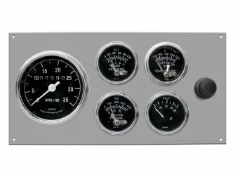 Marine Gauge Panel,Complete mechanical with alarm gauge set,engine starter botton,stainless steel panel,Heavy Duty,PANELMSG