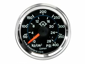 Engine gauges,Transmission oil pressure gauge,0 to 400 PSI,Mechanical, 25025177,Reloj,indicador,Presion de aceite de la transmision,0 a 400 PSI,Mecanico