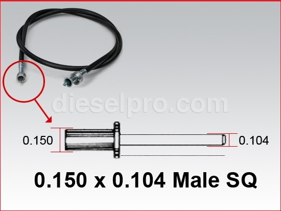 6FT Tachometer Cable for Detroit & Cummins Engines - Diesel Pro