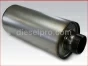 Detroit Diesel engine,Muffler,Industrial engines,3 inches,dia,5179206,Muffler,para motores,industrial,3 pulgadas,dia