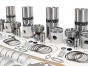 Detroit Diesel,Inframe Kits,Rebuilding kit 4-71cross head natural,2 piece piston,IFK471CH,Kit de reparacion 4-71cross head natural,piston de 2 piezas