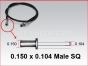 Engine gauges,mechanical,Detroit Diesel Engine,14 ft tachometer cable,TC14,Cable de tacometro de 14 pies