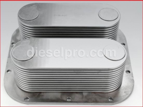 Detroit Diesel Enfriador de aceite - 24 placas con niples 