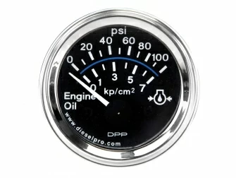 Engine gauges,0 to 100 psi electrical 12 volts,Engine oil pressure gauge,25025170,Indicador presion de aceite de motor