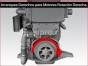 Detroit Diesel Cummins engine,Starter electric 24 volts right hand 11 teeth,MT40 2411RH, Arranque electrico 24 volts derecho 11 dientes