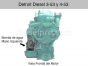 Detroit Diesel engine,Pump,Fresh water,Left hand,5144685,Bomba de agua dulce,Izquierda
