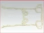 Detroit Diesel,Rear End Plate,Gasket, 353,453 engines,5116354,Junta de placa de extremo posterior