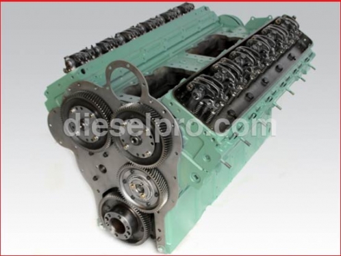 Detroit Diesel 12V71 long block assembly - natural