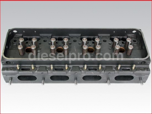 Cylinder head for Detroit 8V92, 16V92, valves, springs - Rebuilt