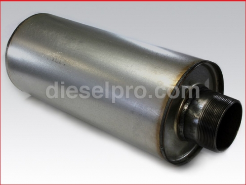 Muffler for industrial Detroit Diesel engine 3 inch diameter