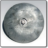 R2 Zinc anode for Boat Rudder - 2 13/16 inches