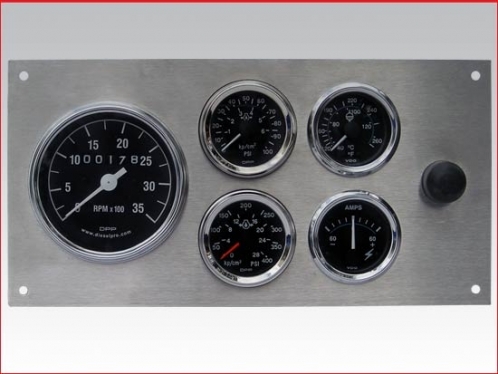 Marine Gauge Panel - Complete mechanical gauge set - (Heavy Duty)