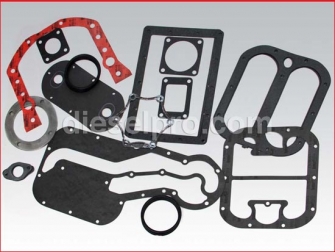 Detroit Diesel engine 12V71,Heat exchanger gasket kit,5196378,Kit de empacaduras del tanque de agua para motor marino