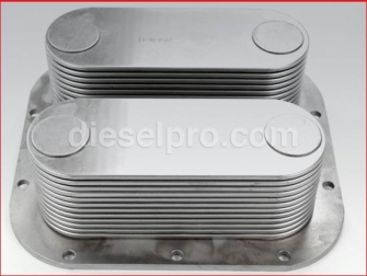 Detroit Diesel engine,Oil cooler,24 plates,8547561,Enfriador de aceite de 24 placas con niples