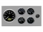 Marine Gauge Panel,Complete 12 volts gauge set,engine starter botton,stainless steel panel,Heavy Duty,PANEL12V