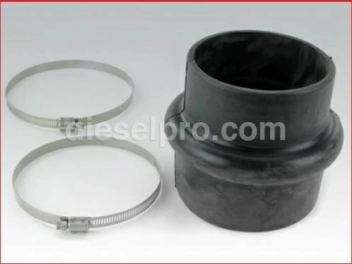 Detroit Diesel Hump Hose, Straight - 4" x 5"