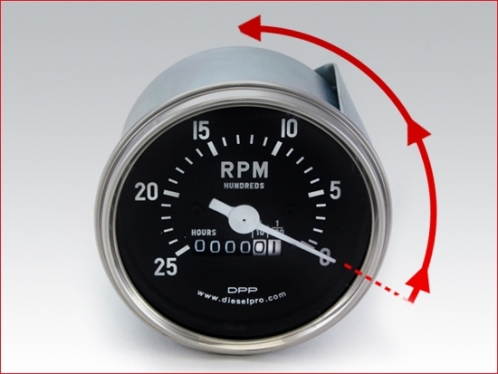 Tacômetro Mecânico para Detroit Diesel - com horímetro