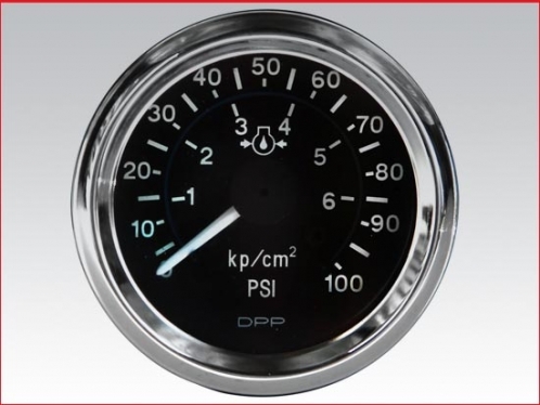 Engine oil pressure gauge 0 to 100 PSI, Mechanical