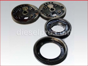 Detroit Diesel 12V71,Complete engine gear set,used,UGEARSET12V71,Juego completo de pinones para motor,usado