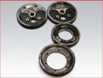 Detroit diesel engine 3-71,4-71,6-71,Complete engine gear set used,UIL71GEARSET,Juego completo de pinones para motor usado