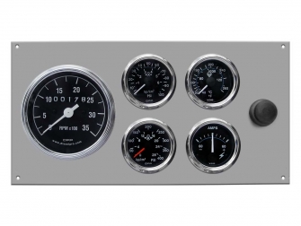 Marine Gauge Panel,Complete mechanical gauge set,engine starter botton,stainless steel panel,Heavy Duty,PANELMSTD