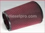 Detroit Diesel engine,Airsep filter,tapered 9 x 12,CD197,Filtro
