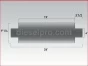 Detroit Diesel engine,Muffler Industrial engines 4 inches dia,5179058,Silenciador para motores industriales 4 pulgadas diametro