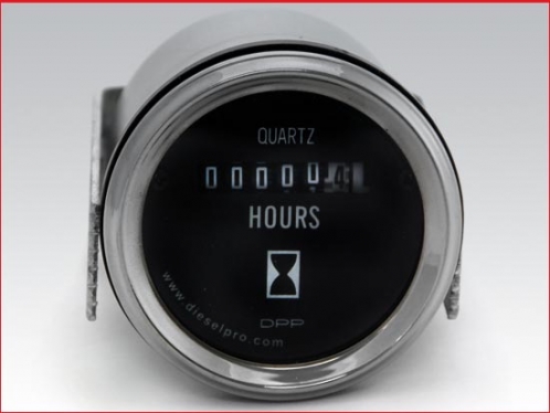 Hourmeter 12/24 volts - Heavy Duty - 2 inch dia