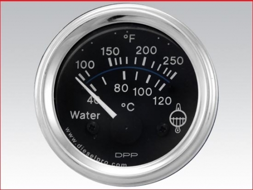 Engine water temperature gauge, Electrical 12 volts