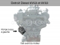 Detroit Diesel engine,Pump,Fresh water,Left hand,5144685,Bomba de agua dulce,Izquierda