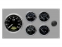 Marine Gauge Panel,Complete 24 volts gauge set,engine starter botton,stainless steel panel,Heavy Duty,PANEL24VSE,Tach with Sender