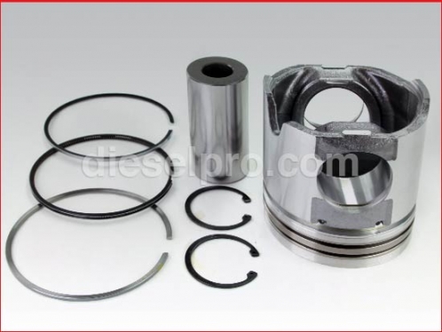 Cummins Piston Kit - 16.7:1 compression ratio (with pin)