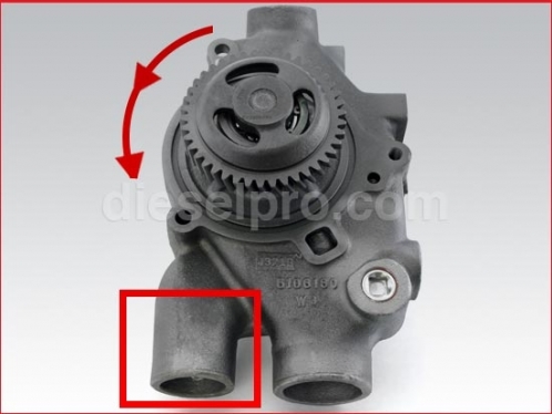 Water Pump for Detroit Diesel engine Marine RH - Rebuilt