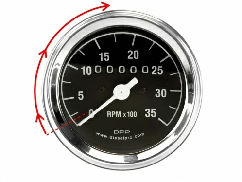 Tachometer Mekanikal untuk Detroit Diesel - dengan meter meter