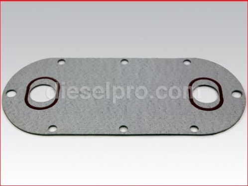 Oil cooler gasket.