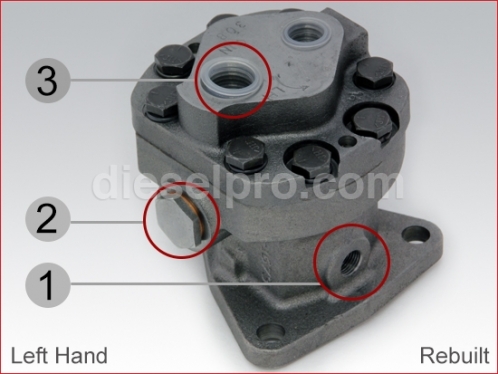 Fuel pump for Detroit Diesel, left hand - Rebuilt