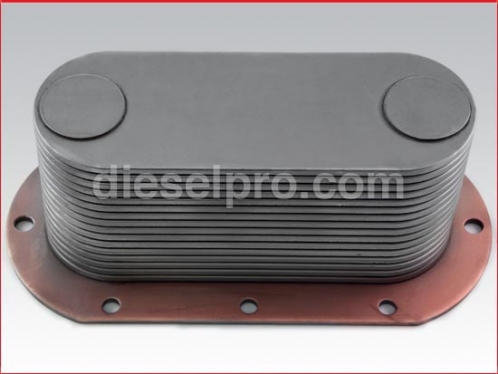 Oil cooler for Detroit Diesel engine - 16 plates 