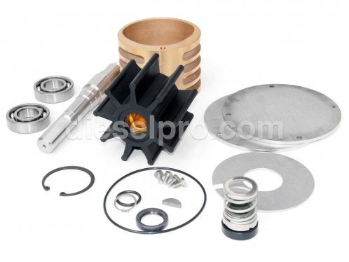 Kit pembaikan pam air mentah Detroit Diesel dengan aci untuk 12V71TI, 12V92TA, 8V149, 12V149 dan 16V149
