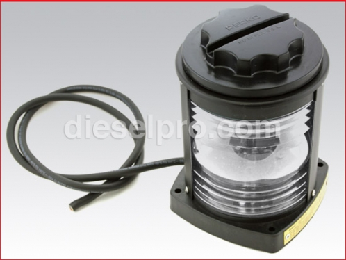 1128A00 BLK White Masthead Navigation Light - Perko 