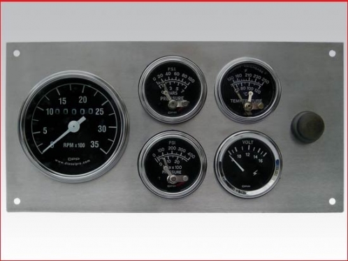 Complete mechanical with alarm gauge panel set. Stainless steel, (Heavy Duty)