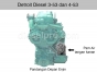 Detroit Diesel engine,Pump,Fresh water,Right hand,5144686,Bomba de agua dulce,Derecha