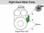 Detroit Diesel engine,Pump Fresh water Right hand,5149707,Bomba de agua dulce Derecha